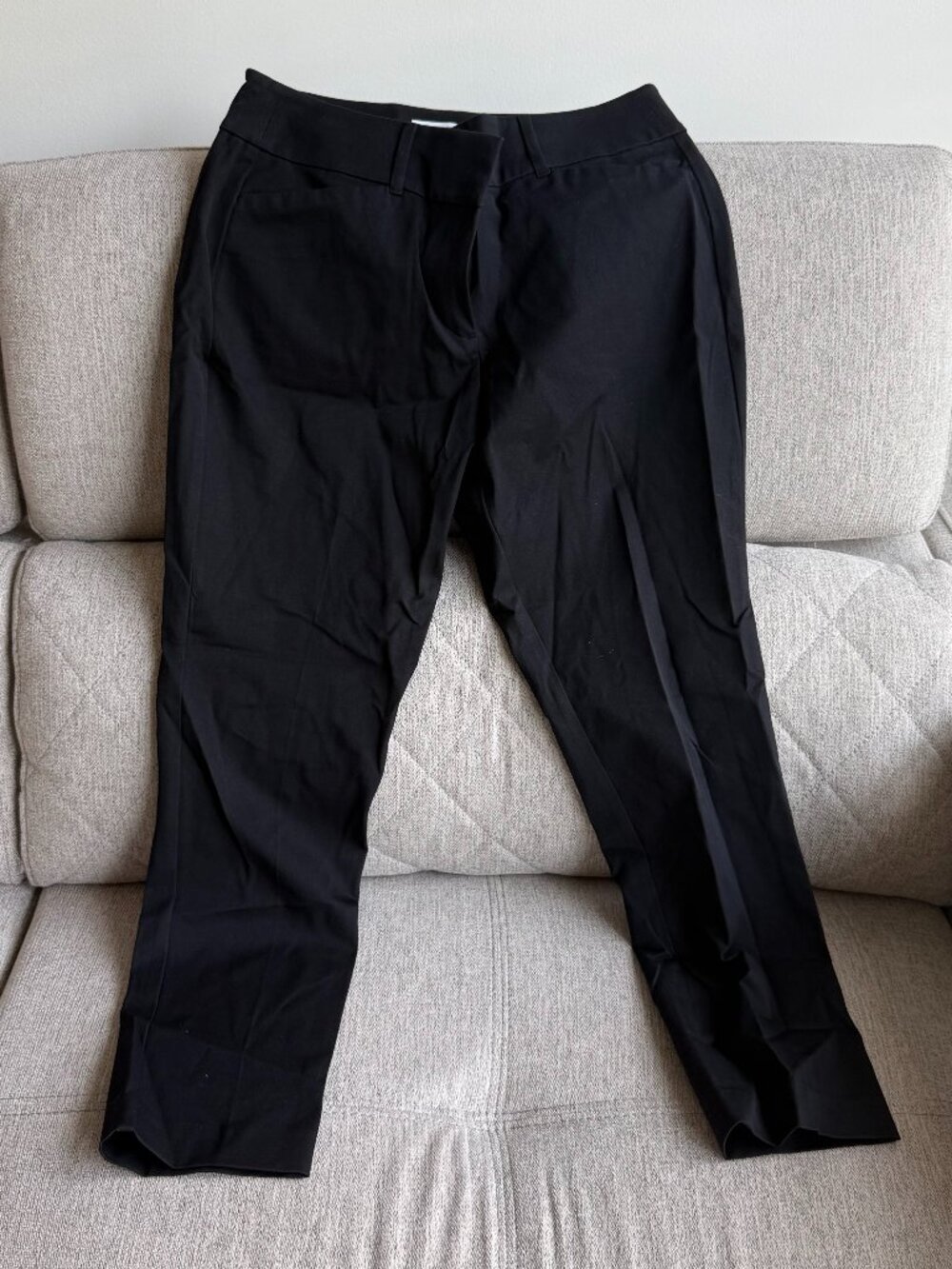 LOFT Outlet Black Curvy Skinny Ankle Work Pants Size 8